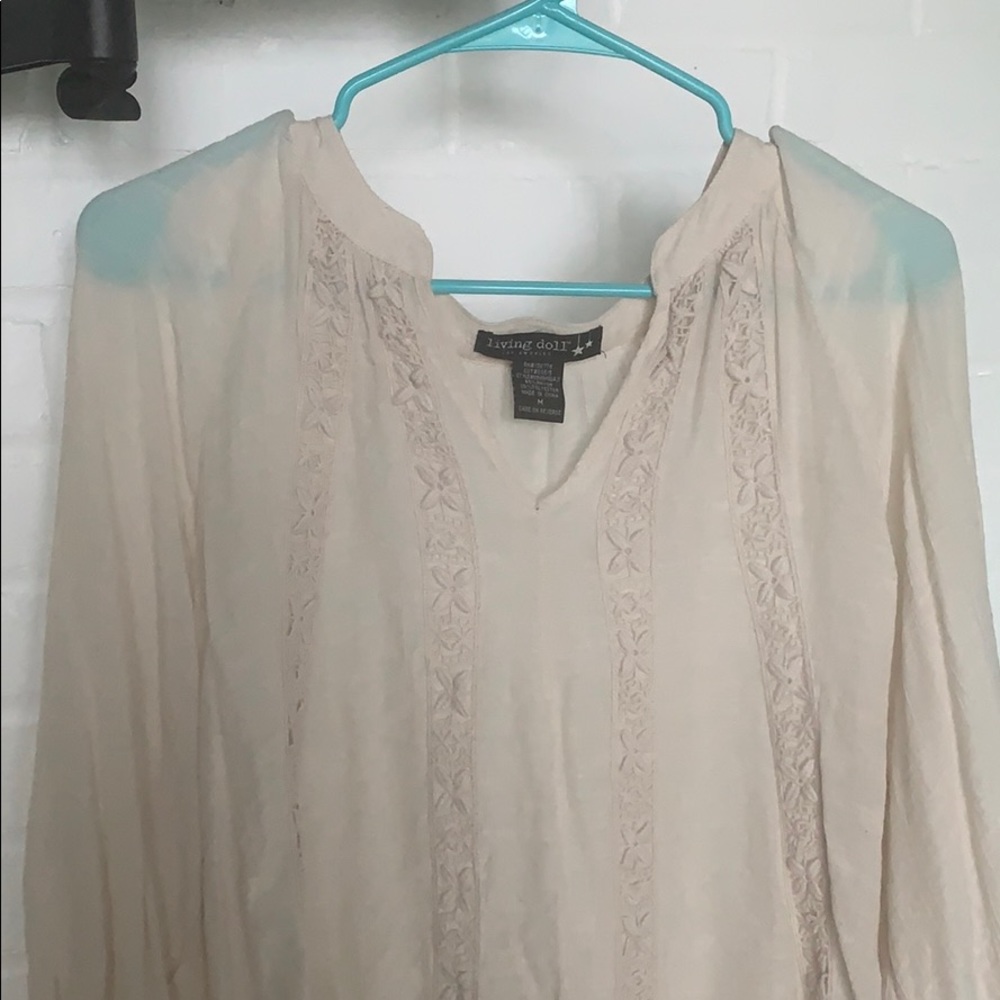 Living Doll Ivory Blouse